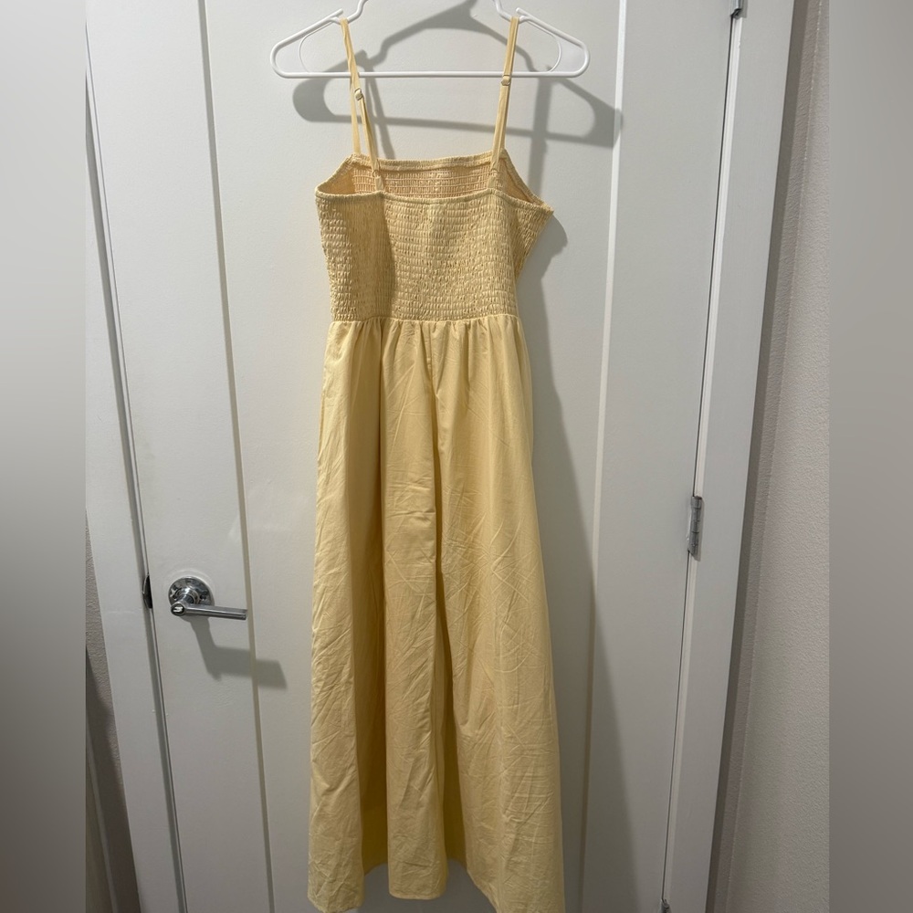 Women's Smocked Maxi Dress - Picture 6 of 7